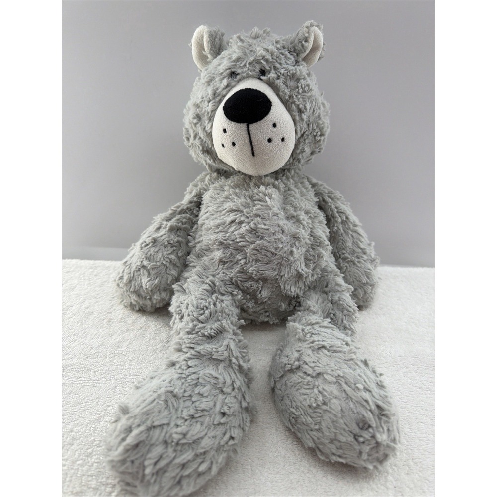 Ganz Kinsley Gray Bear Weighted Plush Soft Cuddly Stuffed Teddy Bear